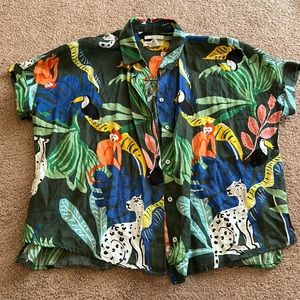 100% Linen jungle shirt
